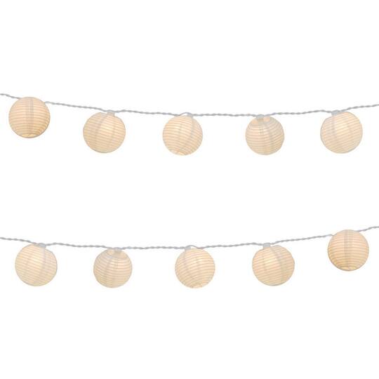 10ct White Round Chinese Lantern Patio String Lights 10ct White Round Chinese Lantern Patio String Lights